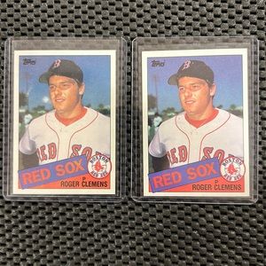 (2) 1985 Topps Roger Clemens #181 Rookie Baseball Cards